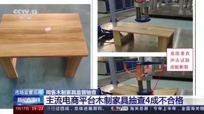 【木材資訊】央視曝光！網售木制家具4成不合格！